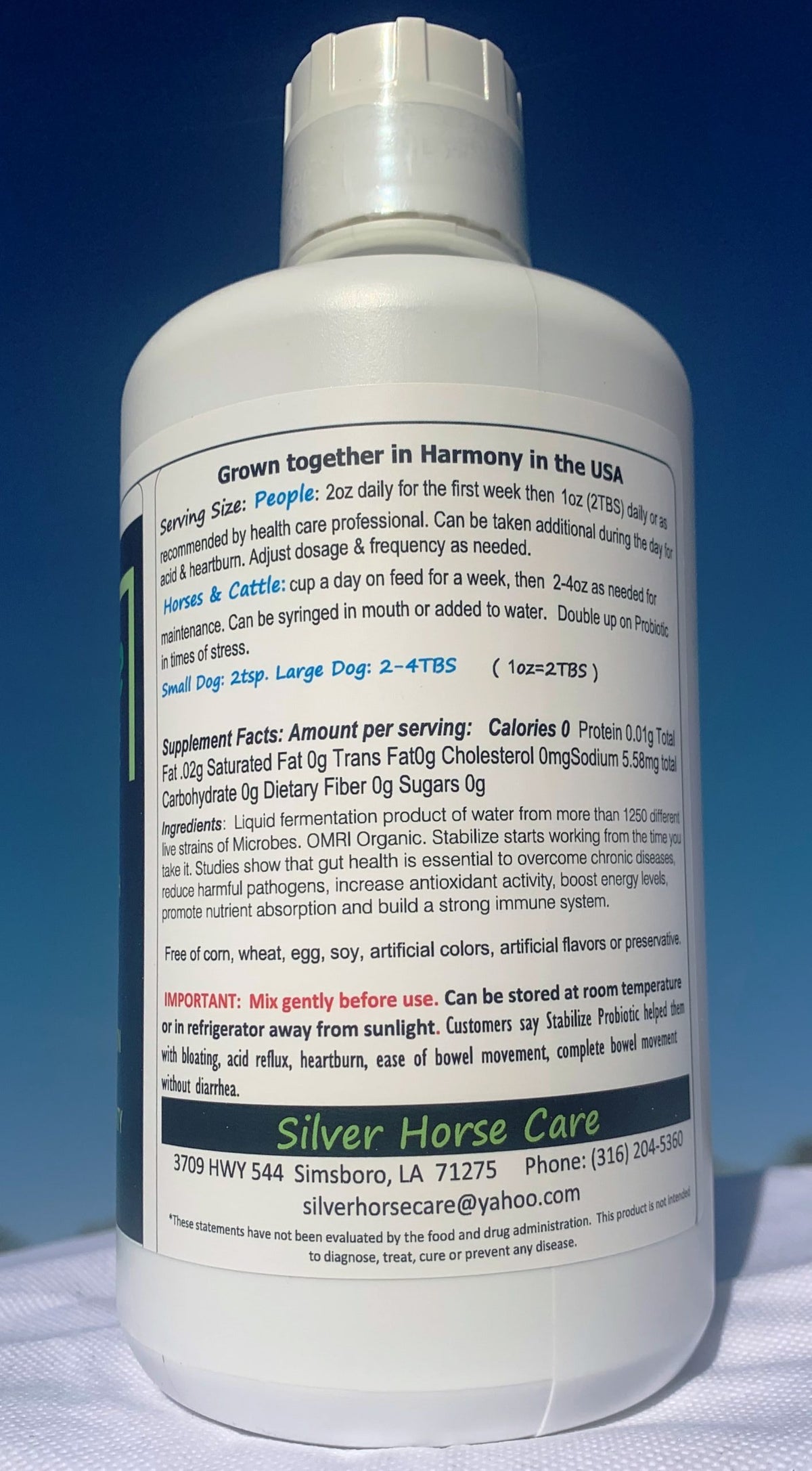 Stabilize Biotic - 32 ounce